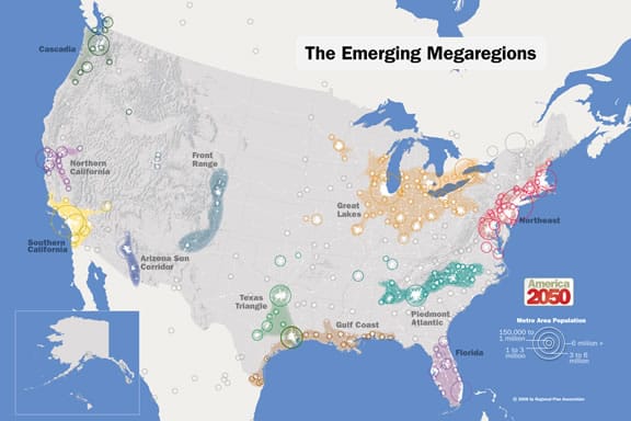 Emerging Megaregions